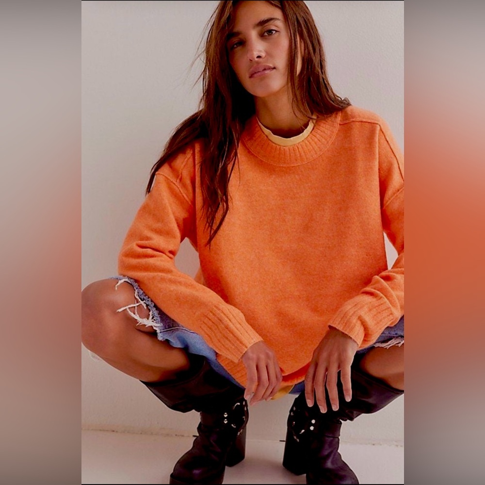 NEW FREE PEOPLE PHOEBE TUNIC PULLOVER SWEATER